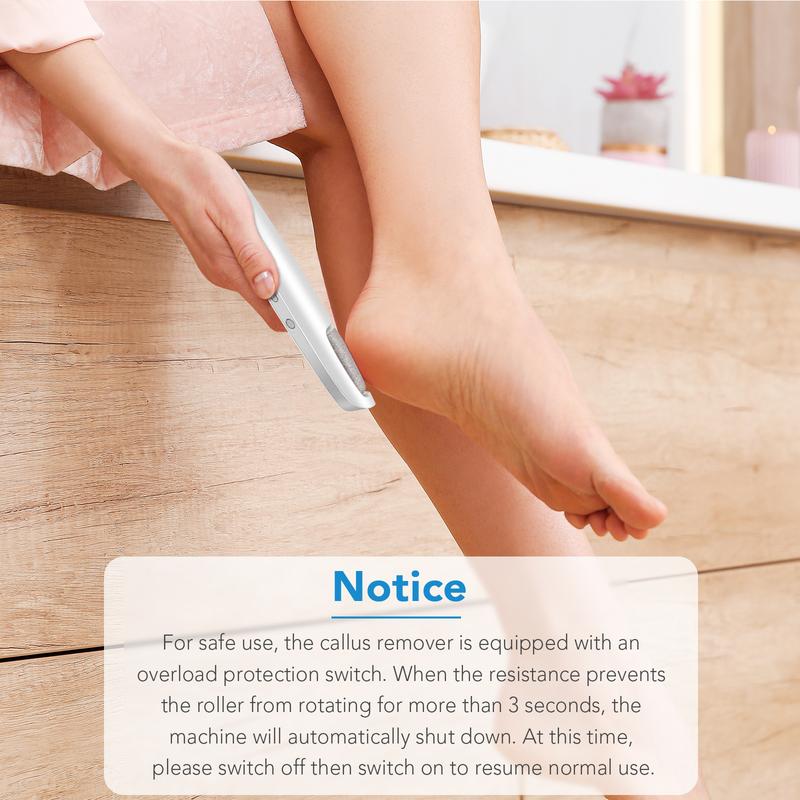Electric Feet Callus Remover,Portable Electronic Foot File Pedicure Tools,Waterproof Foot Scrubber File,Pedi Foot Care for Dead,Hard Cracked Dry Skin Manicure Nail Nail Care Cutics Nail Art