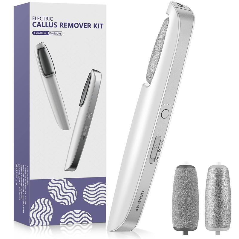 Electric Feet Callus Remover,Portable Electronic Foot File Pedicure Tools,Waterproof Foot Scrubber File,Pedi Foot Care for Dead,Hard Cracked Dry Skin Manicure Nail Nail Care Cutics Nail Art
